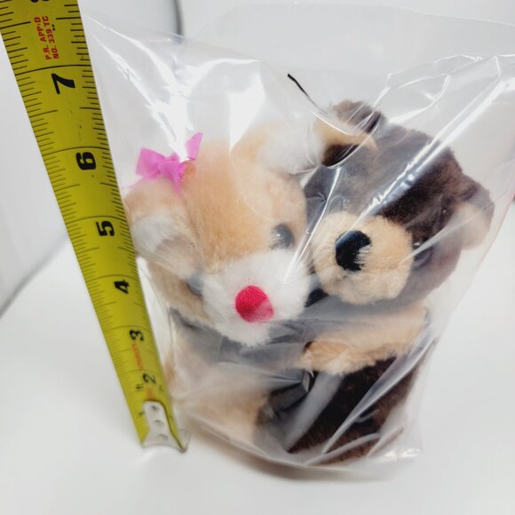 Vintage Kamar for Carlton Cards 6" Hugging Bears Plush - Picture 2 of 8